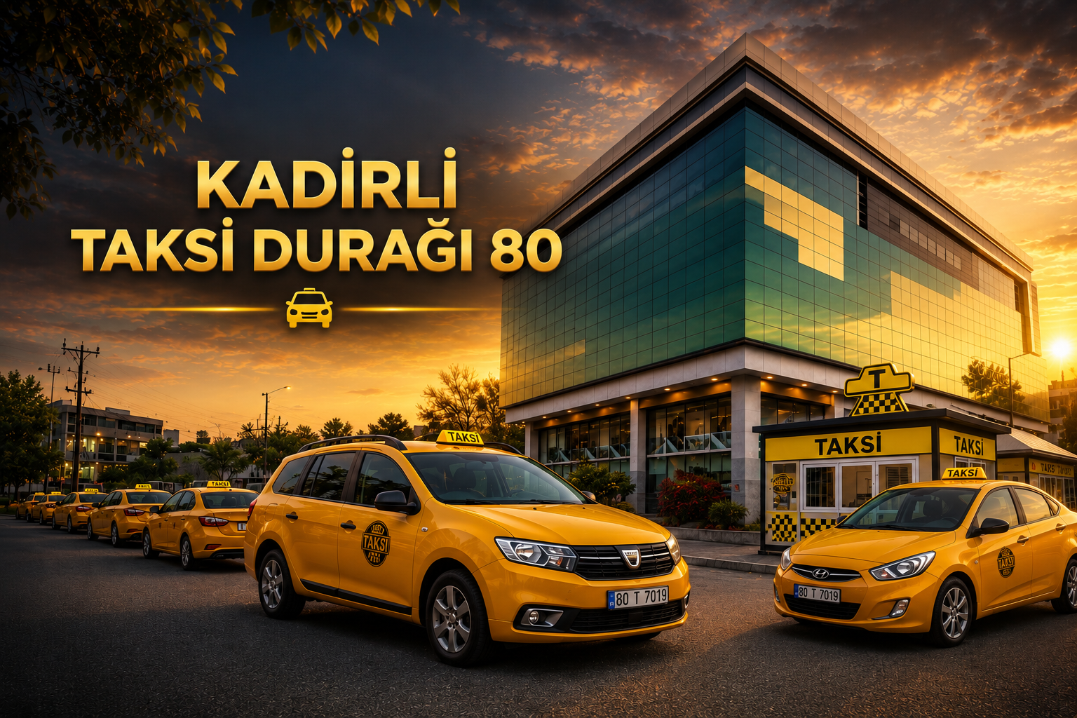 Kadirli Taksi Durağı 80 Numarası - Otogar Taksi Araç Filosu